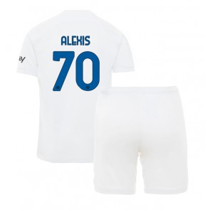 Inter Milan Alexis Sanchez #70 Gostujuci Dres za Dječji 2023-24 Kratak Rukavima (+ kratke hlače)